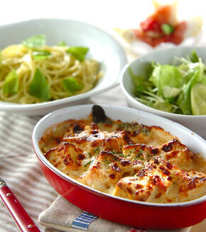 豆腐のみそグラタンの献立