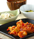 「エビと厚揚げのチリ炒め」の献立