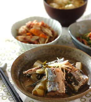 サンマと大根の煮物の献立