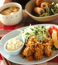 「サクサクのカキフライ」の献立