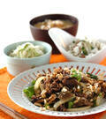 「子供も大好き！牛薄切り肉のソース炒め」の献立