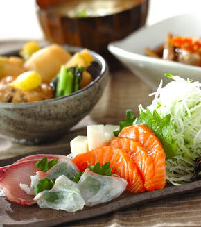 お造り盛り合わせの献立