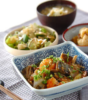 サバの揚げ浸しの献立