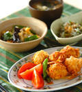 「鶏肉の細切り衣揚げ」の献立