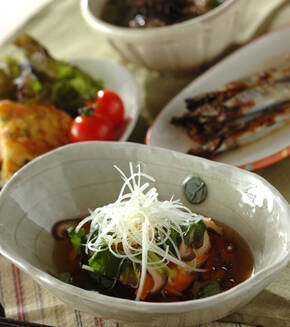 揚げ出し豆腐の野菜あんかけの献立