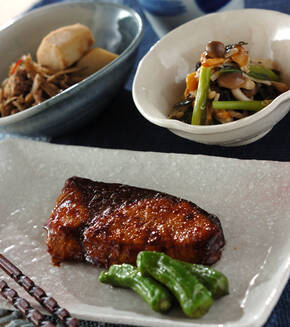 ブリのバター照り焼きの献立