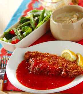 基本のトマトソース 加熱時間がポイント ミラノ風カツレツの献立