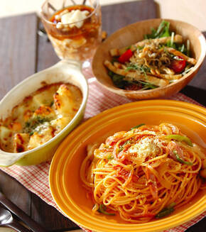 ナポリタンの献立