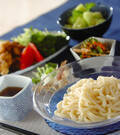 「手打ち冷やしうどん」の献立