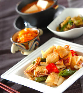 イカの照り焼きの献立