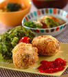 チーズ入りコロッケの献立