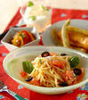 冷製トマトパスタの献立