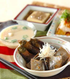 ニシンとナスの含め煮の献立