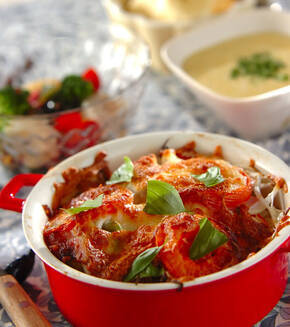 野菜のこんがりチーズ焼きの献立