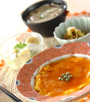 ふんわりカニタマの献立