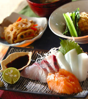 お刺身盛り合わせの献立