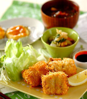 イワシのチーズフライの献立