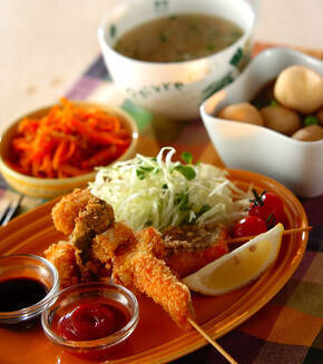 サクサク鮭フライの献立