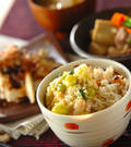 「カニのあんかけもちもちご飯」の献立