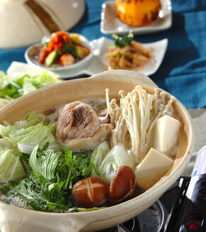 コラーゲンたっぷり水炊きの献立