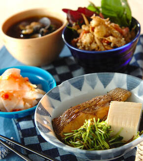 鯛の煮物の献立