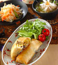 「たっぷりキャベツの春巻き」の献立