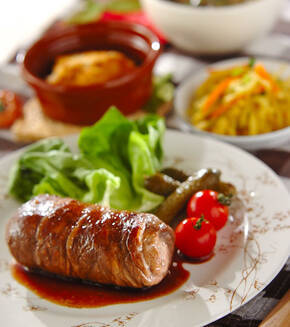 コンニャク入り!?和風ステーキの献立