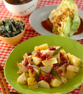 やみつき！コンビーフとじゃがいも炒め  by杉本 亜希子さんの献立