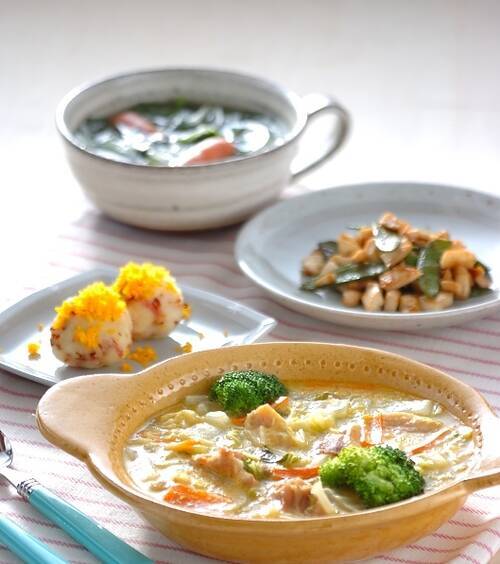 鶏肉のクリームコーン煮 の献立 レシピ E レシピ 料理のプロが作る簡単レシピ 07 02 07公開の献立です