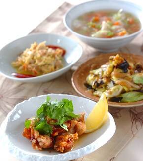 鶏肉のナンプラー漬けの献立