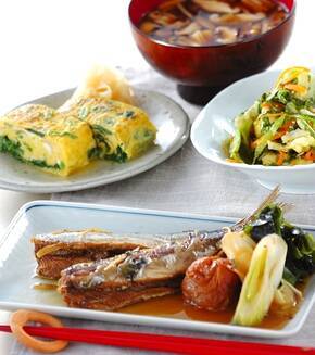 イワシのショウガ煮の献立