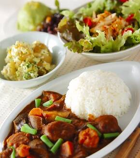 ベジタブルカレーの献立