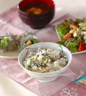 山菜ご飯の献立