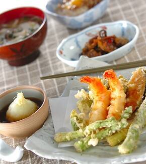 春の天ぷらの献立