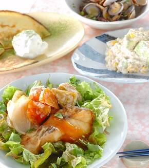 タラのチリあんかけの献立