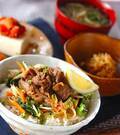 「焼き肉丼」の献立