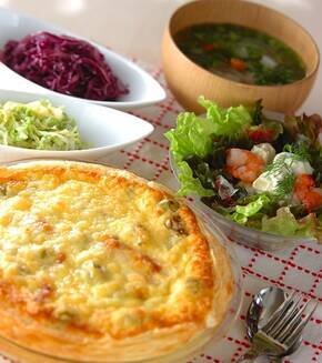 ジャガイモのキッシュの献立