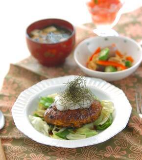 バランスハンバーグの献立