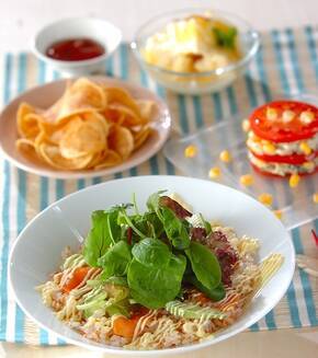 アボカド丼の献立