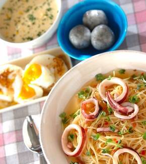 あんかけパスタの献立