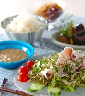 人気の冷しゃぶ しっとり柔らか タレも手作り 夏に食べたいの献立