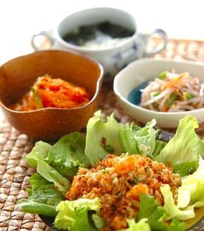 エビチャーハンの献立