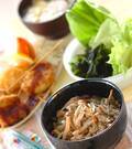 「キノコの炊き込みご飯」の献立
