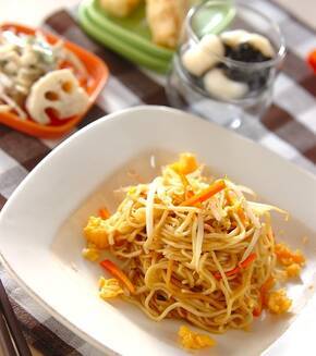 ジャコ入り焼きそばの献立