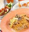 照り焼きクリームパスタの献立