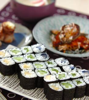 漬け物細巻きの献立