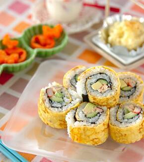 サラダ巻きの献立