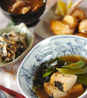 厚揚げの煮物の献立