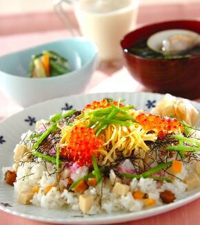 ひな祭りにおすすめ！ちらし寿司の献立