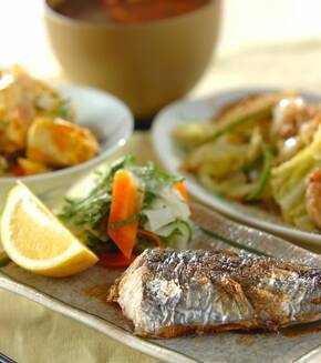 春の魚！サワラのシンプル塩焼きの献立